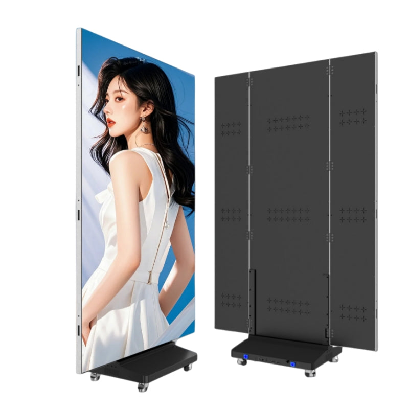 Tri-Fold Double-Sided LED Poster Screen | Innovative Portable LED Display