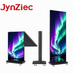 HD Full-Color LED Poster Display, 180° Foldable Panel All-in-One LED Digital Signage for Exhibitions & Commercial Use