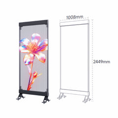 P3.9 Transparent Holographic LED Display Flexible All-in-One Advertising Screen