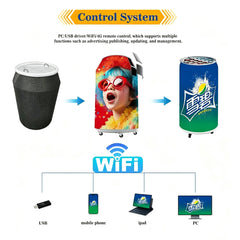 Customized Size Special Bottle Can Shape LED Display Flexible LED Screen Digital Signage Beverage Can Shape LED Display