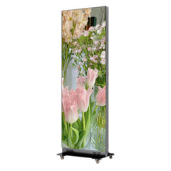 P2.5 Indoor LED Poster Display with Wheels | Freestanding Digital Advertising Screen